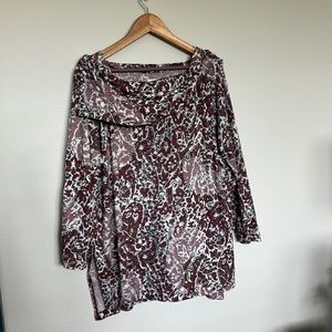 Chicos soft plum shirt